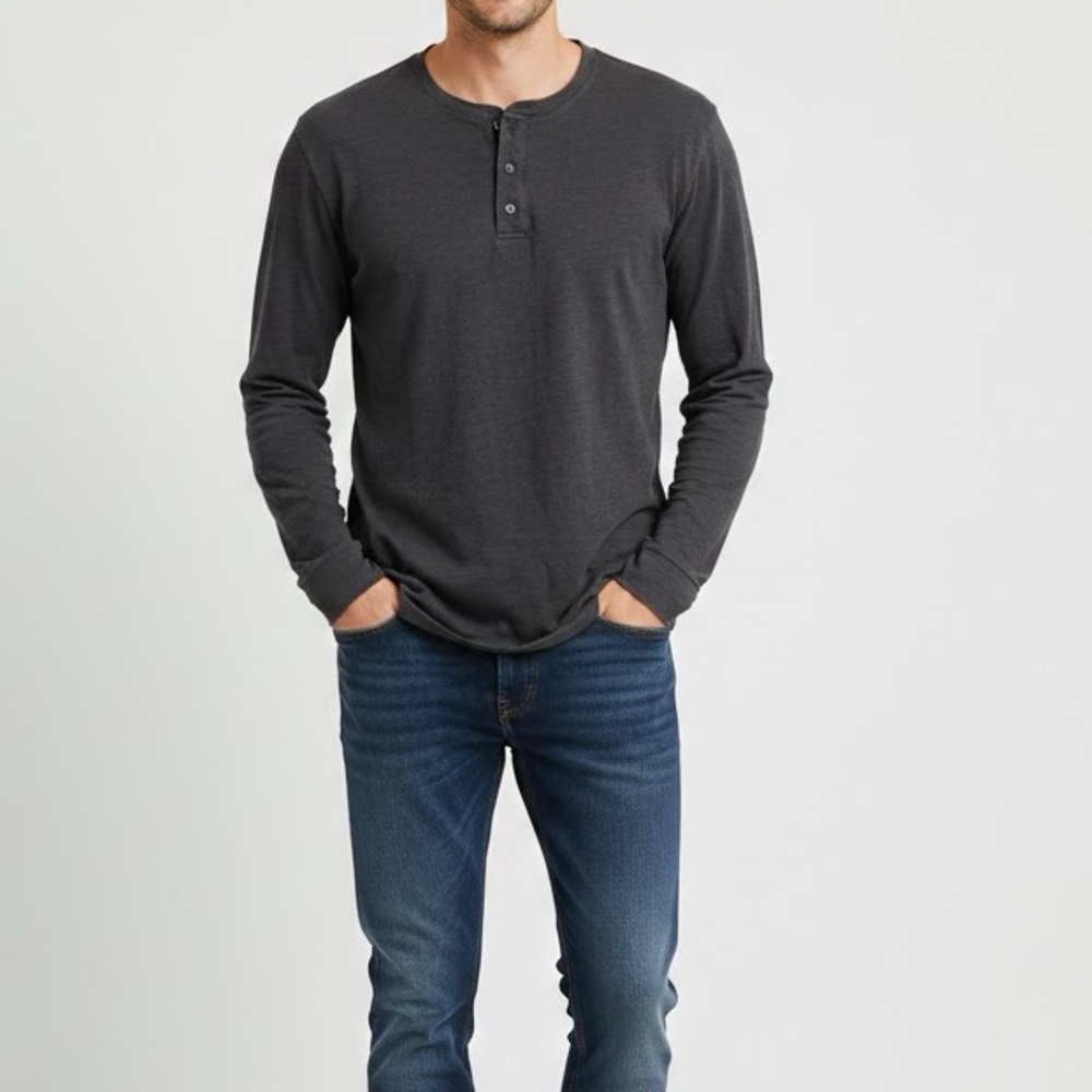 Vince Gray 100% Cotton Long Sleeve Tee XXL